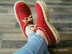 Unisex mocassins Crochet pattern by magic4kids Crochet Slipper Boots, Crocheted Slippers, Boys Loafers, Crochet Slipper, Crochet Slipper Pattern, Womens Crochet Patterns, Crochet Sandals, Irish Crochet Dress, Crochet Booties