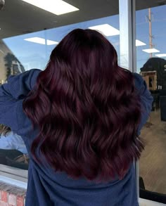 Balayage Pink, Hair Color Cherry Coke, Merlot Hair Color, Deep Burgundy Hair, Hair Brunettes, Dark Burgundy Hair, Red Brown Hair Color