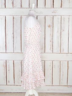 Vintage white/pink polka dot ruffle maxi dress/Gap sleeveless summer dress/cotton sundress Sleeveless Summer Dress, Ruffle Maxi Dress, Cotton Sundress, Cotton Dress Summer, Sleeveless Dress Summer, Have A Beautiful Day, Ruffled Maxi Dress, Dress Cotton, Pink Polka Dots