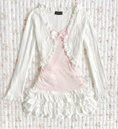 #coquette Dollete Clothes, Himekaji Outfits, Coquette Outfits, Coquette Outfit, Shoujo Girl, Coquette Fashion, The Cardigans, Dress Up Dolls, Pink Outfits