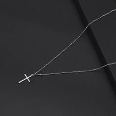 New Silver Cross Pendant Necklace Clavicle Chain Women Men Charm Jewelry Gifts Cute Simple Silver Color Cross Necklaces Pendent And Chain. Smoke-Free Home. Bundle And Save. I Have Many Other Items Listed On My Page. Please Take A Look :) Silver Cross Necklace Aesthetic, Necklace Cross Silver, Cross Necklace Aesthetic, Silver Cross Chain, Chain With Cross, Cross Accessories, Cross Necklace For Men, Cross Necklace Simple, Cross Necklace Women