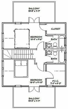 the floor plan for a two bedroom, one bath apartment with an attached bathroom and laundry room