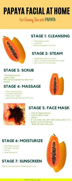 Papaya Mask, Papaya Facial, Glowing Skin Diy, Facial At Home, Remedies For Glowing Skin, Skin Face Mask, Natural Skin Care Remedies, Clear Healthy Skin