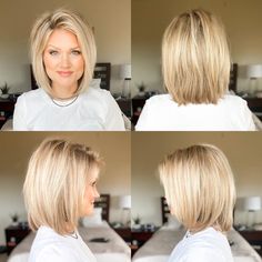 Style My Hair, Best Short Hairstyles, Short Bobs, Hair 360, Nothing Special, Blonde Hair Color Ideas, Bob Haircut For Fine Hair