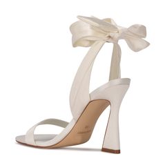 Kelsie Ankle Wrap Heeled Sandals - Nine West Shoes To Wear With Dresses Chart, Cute White Heels Lulus, Dream Prom Shoes, Ankle Wrap Heels, Gossip Girls, Dr Shoes, Pastel Outfit, Wrap Heels, Shoe Inspo