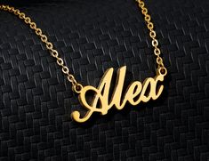 "--------------------------------------------- PRODUCT INFORMATION --------------------------------------------- * A unique name necklace is special for yourself. the name necklace is very eye-catching, * perfect for pairing with any outfit, it can match with necklace,fashionable and beautiful. * offer a wonderful way to show off your unique personality. * Material is Stainless Steel,18K gold/silver/rose gold plated. Chain length 14.5\" --------------------------------------------- HOW TO ORDER Trendy Name Necklace For Personalized Gift, Trendy Customizable Name Necklace For Personalized Gift, Trendy Gold Custom Name Necklace, Trendy Custom Name Gold Necklace, Trendy Customizable Nameplate Necklace, Trendy Gold Name Necklace For Personalized Gift, Trendy Personalized Name Necklace For Mother's Day, Trendy Personalized Gold Name Necklace, Birthday Letter Name Charm Necklaces