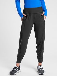 Rainier Jogger | Athleta Activewear Brands, Comfy Pants, Active Wear Pants, Early Morning, Tight Leggings, Jogger Pants, Track Pants, New Black, Zip Pockets