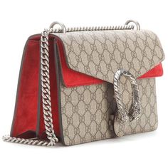 Gucci Dionysus GG Supreme Coated Canvas and Suede Shoulder Bag ($1,980) ❤ liked on Polyvore featuring bags, handbags, shoulder bags, suede handbags, shoulder bag purse, shoulder handbags, gucci shoulder handbags and gucci purse Suede Handbags, Kate Spade Handbags, Shoulder Handbags, Purses And Handbags