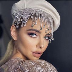 Item Type:Hair Jewelry Model Number:Head Chain Material:Rhinestone Package Included: One Hair Chain Crownless Hat, Hair Chain Jewelry, Hair Chain, Bead Hair Accessories, Hair Chains, Head Chain, Gold Headband, Crystal Headband, Jewelry Model