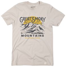 Smoky Mountain Sunrise Unisex Short Sleeve Tee Short Sleeve Dune XS Mill Work, Landmark Poster, Mountain Sunrise, Country Clothes, Tee Shirt Ideas, United Way, Block Island, Tee Designs, Great Smoky Mountains National Park