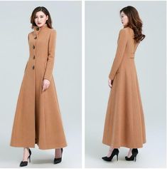 Women Cashmere Wool Coat   Condition: 100%  Brand new & High quality  Asian Size: S M L XL 2XL 3XL  Material: Wool Color: 8 Kinds Of Color Occasion : Casual, Fashion Dear friend: If you feel difficult to choose the size ,you can feel free to contact us, we will give you some suggestion,but it is for you reference only.   Payment   We only accept Paypal:  Auction Item Number, your Full Name and Shipping Address MUST be included in the Escrow payment. All payments are expected within 14  days afte Beige Outerwear With Buttons For Fall, Single Breasted Long Sleeve Pea Coat For Fall, Khaki Long Sleeve Pea Coat For Winter, Brown Outerwear With Stand Collar And Buttons, Single-breasted Long Sleeve Pea Coat For Fall, Long Solid Pea Coat For Fall, Fall Solid Color Wool Coat, Long Sleeve Beige Wool Coat For Fall, Fall Outerwear With Buttons And Stand Collar