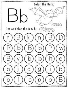 the letter b is for bat coloring page