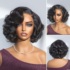 1 SEC INSTALL WIG | Mature Boss Brown Ombre Highlight / Natural Black Install Wig, Short Black Wigs, Weekend Hair, Frontal Lace Wig, Afro Hair Care, Black Curly Wig, Extreme Hair Growth, Bob Cut Wigs, Ombre Highlights