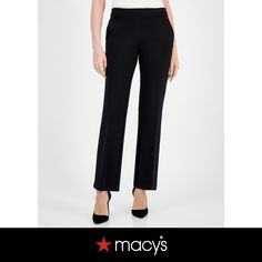 in stock Chic Full-length Bottoms With Hip Pockets, Spring Office Pants With Side Pockets, Black Straight Leg Dress Pants With Pockets, Office Pants With Side Pockets For Spring, Office Pants With Side Pockets, Mid-rise Business Casual Pants With Pockets, Mid-rise Business Casual Pants, Classic Black Pants With Pockets, Mid-rise Wide Leg Pants With Pockets For Business Casual