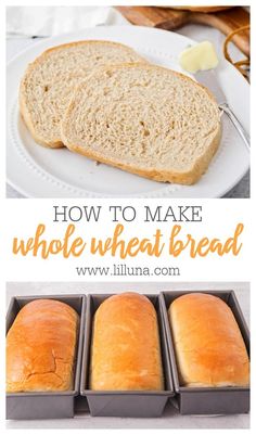 how to make whole wheat bread in the oven and then put them in loaf pans