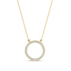 The Circular Silhouette Necklace is a testament to timeless style. It has a diamond-studded circular pendant that captures the essence of enduring love. This piece transforms any ensemble into a captivating look. It’s more than just a necklace; it’s a circle of endless possibilities. 14k Yellow Gold Open Circle Necklace, Elegant Halo Open Circle Necklace, Timeless Round Necklace For Wedding, Timeless Round Wedding Necklaces, Diamond Circle Halo Jewelry, Elegant 14k Gold Open Circle Necklace, Timeless Diamond White Round Necklace, Elegant 14k Gold Full Circle Necklace, Timeless Round Diamond Necklace With Halo