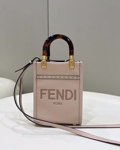 Size: 2803cm*8cm*9cm It comes with Dust box, Care manual, Tag, and Paper bag. Fendi Bag, Bff Gifts, Nude Pink, Shopper Bag, Fendi Bags, New Bag, Bago, Pink Bag, White Leather