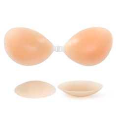 PRICES MAY VARY. Material: The adhesive bra is made of 100% high-quality soft and environmentally friendly silicone, which is super light, comfortable, smooth, and fits your breasts perfectly. The invisible bra is skin-friendly, non-toxic and harmless, and can also be used by sensitive skin. Adhesive: The soft silicone bra is sticky, don't worry about the embarrassment of the bra slipping off, the adhesive is extracted from natural plants, does not hurt the skin, doesn’t leave scars, is comforta Self Adhesive Bra, Silicone Bra, Invisible Bra, Sticky Bra, Backless Bra, Sheer Bra, High Impact Sports Bra, Lounge Lingerie, Adhesive Bra