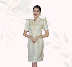 Organza Filipiniana Barong Dress Celebrate the elegance of Filipino heritage with the Organza Filipiniana Barong Dress, a stunning fusion of traditional and contemporary design. Crafted from lightweight and sheer organza, this dress captures the essence of the classic Barong Tagalog while offering a feminine, modern silhouette. The dress features intricate embroidery inspired by traditional Filipino patterns, adding a touch of sophistication and cultural pride. The sheer fabric allows for a deli Barong Dress Modern, Organza Filipiniana, Filipino Patterns, Barong Dress, Philippines Dress, Filipiniana Wedding, Filipino Heritage, Barong Tagalog, Filipiniana Dress