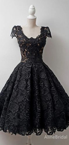 Elegant Black Lace A-line Short Mini Homecoming Dress, HD32690 1. Material:lace,pognee.2. Color: it can be in custom color, please contact us and tell us dress number, then we will send you more colors to choose.3, Size: can do both standard size and custom size. If you need do custom sized dresses, please send us following measurements or leave a note when place an order.bust______ cm/inchwaist______cm/inchhip:_______cm/inchdress length:_______cm/inchshoulder to shoulder :_______cm/inch (measur Black Scalloped Lace Dress For Formal Occasions, Black A-line Wedding Dress, Black Lace Patchwork Dress For Wedding, Black Lace Patchwork Dress For Formal Occasions, Black Dresses With Lace Trim And Fitted Bodice, Black A-line Dress For Wedding, Black Lace Dress With Scalloped Detail For Formal Events, Black Evening Dress With Fitted Bodice, Knee-length, Black Lace Dress With Lace Sleeves For Evening