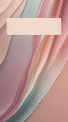 the back side of an iphone's screen with pastel colors and a white rectangle