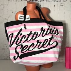 New With Tags Victoria’s Secret Weekender Bag Tote Striped Vs Logo 15" L X 7" W X 14.5" H Beach Bag Huge Price Firm Pink Tote Shoulder Bag For Weekend, Victoria's Secret Pink Shoulder Bag For Shopping, Trendy Pink Shoulder Bag For Weekend, Victoria's Secret Pink Bag For Shopping, Victoria's Secret Pink Shopping Bag, Casual Pink Shoulder Bag For Weekend, Casual Pink Shoulder Bag For The Weekend, Pink Weekend Shoulder Bag, Trendy Pink Weekend Bag