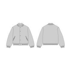 Streetwear Vector Varsity Jacket Mockup | Jackets Fashion Technical Drawing Varsity Jackets Vector#fashion #jacket #varsityjacketoutfit Varsity Jacket Illustration, Varsity Jacket With Hoodie, Varsity Jacket Mockup, Jacket Design Ideas, Streetwear Mockup, Fashion Technical Drawing, Jacket Mockup, Gym Designs, Varsity Design