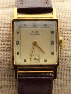 Square Watch, Wrist Watches, Watch Design, Vintage Watches, Wrist Watch, Gold Filled, More Information, Pie, Clock