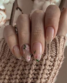 Minimalist Nails, Pretty Acrylic Nails, Short Acrylic Nails, Best Acrylic Nails, Flower Nails, Cute Acrylic Nails, Nail Arts