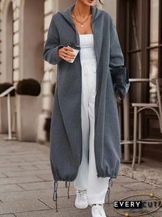 Grey Plain Hoodie Cardigan Plain Hoodies, Hoodie Fabric, Hoodie For Women, Hoodie Cardigan, Hoodie Zip, Hoodie Coat, Hoodie Material, Solid Clothes, Fashion 2024