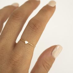 Gold Heart Ring Gold Filled Heart Ring Gold Stacker Gold | Etsy Simple Heart-shaped Midi Promise Ring, Minimalist Heart Shaped Stackable Promise Rings, Dainty Simple Design Heart Promise Ring, Minimalist Heart Ring With Simple Design, Minimalist Heart-shaped Ring With Simple Design, Dainty Gold Heart Ring For Promise, Dainty Heart Ring With Simple Design For Promise, Minimalist Heart-shaped Stackable Rings For Anniversary, Minimalist Heart Shaped Stackable Rings For Anniversary