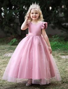 Kids Girls' Dress Plain Sleeveless Performance Party Mesh Bow Princess – BL Dress Dresses For Little Princess, Dress For Kids 7-8 For Wedding, Flower Girl Dress For Kids, Kids Party Frocks Design, Party Wear Dress For Kids Girl, Kids Fashion Dress Princesses, Princess Frocks For Kids, Girls Frocks Design Party Dresses, Girl Kids Dresses Fashion