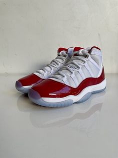 Cherry Shoes, Jordan 11 Cherry, 16 Outfits, Red Nike Shoes, Red Quince, Jordan 11s, Custom Jordans, Shoes Wallpaper, Birthday 16