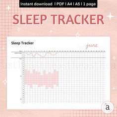 an instruction manual for the sleep tracker