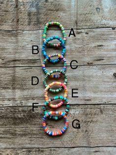 Super cute aesthetic summer beaded friendship bracelets, handmade jewelry. Comes in different sizes. Stackable and vibrant. Bohemian Multicolor Friendship Bracelets For Everyday, Everyday Multicolor Bohemian Friendship Bracelets, Bohemian Multicolor Friendship Bracelets, Handmade Colorful Friendship Bracelets, Fun Beaded Stretch Bracelet For Summer, Colorful Bohemian Friendship Bracelets For Everyday, Multicolor Heishi Beads Bohemian Friendship Bracelets, Colorful Bohemian Bracelets For Summer, Bohemian Multicolor Heishi Beads Friendship Bracelets