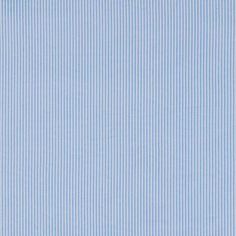 a blue and white striped shirting fabric