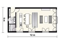 the floor plan for an apartment with two beds and one living room, which is divided into