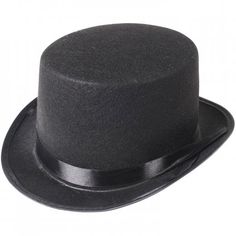 Black Top Hats (one dozen) - Only $14.26 at Carnival Source Top Hat Costume, Alice In Wonderland Tea Party Birthday, Black Top Hat, Black Costume, Alice In Wonderland Tea Party, Top Hats, Black Felt, Timeless Accessories, Black Hat