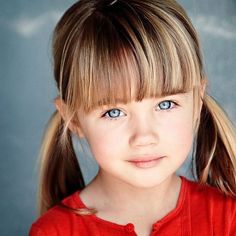 15 Captivating Little Girl Haircuts with Bangs – HairstyleCamp Long Haircuts With Bangs, Prom Hair Styles, Katherine Mansfield, Hairstyles Simple, Toddler Hairstyles Girl, Girl Haircut, Girl Haircuts