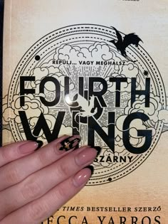 Forth Wing Nail Ideas, Bookish Nails Book Lovers, Book Themed Nails