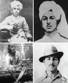 four black and white photos of people in hats