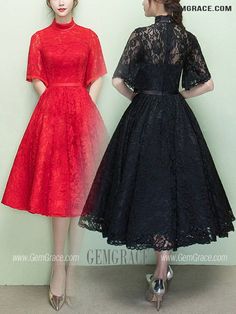 10% off now|Free shipping world-wide. Vintage Black Lace Tea Length Homecoming Dress With High Neck at GemGrace. Click to learn our pro custom-made service for wedding dress, formal dress. View #HomecomingDresses for more ideas. Fitted Lace Tea Length Dress, Black Lace Knee-length Wedding Dress, Black Knee-length Lace Wedding Dress, Black Knee-length Lace Dress For Wedding, Black Lace Tea-length Dresses, Tea Length Homecoming Dresses, Homecoming Dresses Cheap, Dresses In Black, Long Homecoming Dresses