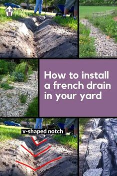 how to install a french drain in your yard