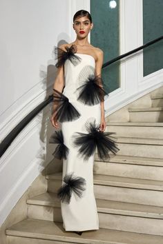 Pleated Tulle, Tulle Bow, Formal Parties, Strapless Evening Dress, Tulle Bows, Column Gown, Formal Party Dress, Christian Siriano, Satin Maxi Dress