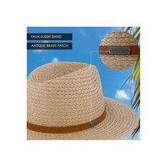 Elevate your sunny day wardrobe with the Nicole Miller New York Straw Sun Hat in a chic tan hue. Perfect for any outdoor occasion, from beach outings to garden parties, this hat combines style with functionality.

- Material: 100% paper straw
- Color: Tan
- Size: 58CM circumference, adjustable for a custom fit
- Gender: Female
- Age Group: Adult

Designed with an adjustable feature, this hat ensures a comfortable fit for all head sizes, eliminating the common issue of hats that are too tight or Summer Vacation Brown Hat Bands, Brown Hat Bands For Summer Vacation, Summer Beach Hat Bands In Brown, Summer Brown Hat Bands For Beach, Lightweight Beige Fedora For Beach Season, Beige Summer Outdoor Hat Bands, Beige Hat Band For Outdoor Summer, Beige Hat Bands For Summer Outdoor, Beige Hat Band For Summer Outdoor Events