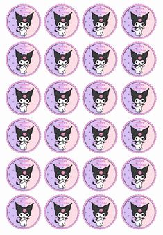 Kurumi Sticker, Pastel Kuromi, Kuromi Birthday Party, My Melody Birthday, Kuromi Sticker