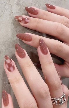 Nails And Rings, Colorful Nails, Blush Nails, Jelly Nails, Nail Swag, Trendy Nail Art, Trendy Nail Design