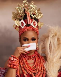 Benin Traditional Wedding Attire, Edo Traditional Wedding Attire, Benin Bride, Benin Wedding, Traditional Outfit Ideas, Nigerian Traditional Attire, Culture Appreciation, Dinner Outfit Classy, Nigerian Wedding Dresses Traditional