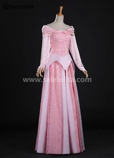 Adult Pink Princess Sleeping Beauty Cosplay Dress     Condition: Brand New   Shown Color: Pink   Sleeves: Long Sleeves   Neckline: Square Collar   Length: Floor Length   Material: Satins And Cotton   Occasion: Versatile     Notice: If your size is way off the standard size chart, Please choose custom-made . Long Sleeve Fancy Dress For Cosplay Events, Fantasy Dress For Costume Party And Cosplay Events, Princess Costume Dresses For Cosplay Events, Fitted Princess Costume For Halloween, Princesscore Halloween Costume Dresses, Fitted Medieval Princess Dress For Fantasy Events, Pink Long Sleeve Cosplay Costume, Long Sleeve Medieval Dress For Cosplay Events, Fantasy Costume Dresses For Cosplay Events