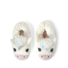 With extra slip-resistant outsoles, these easy on/off slippers are the perfect picks for play time. Each slipper is fitted with a multi-density cushioned insole and topped with memory foam for a cloud-like feeling on your little one’s feet. With an indoor/outdoor outsole, the bottom of these clog slippers is durable for constant slip-resistant support no matter where the day leads. IMPORTANT SIZING INFO: Our Critter Slippers tend to run small. To ensure the perfect fit, please check our size cha Multicolor Non-slip Synthetic Slippers, Comfortable Soft Slippers For Playtime, Indoor Synthetic Slippers With Round Toe, Synthetic Closed Toe Slippers With Soft Sole, Closed Toe Synthetic Slippers With Soft Sole, White Cushioned Indoor Slippers, White Closed Toe Slippers With Cushioned Footbed, White Non-slip Slippers For Playtime, Non-slip Closed Toe Slippers